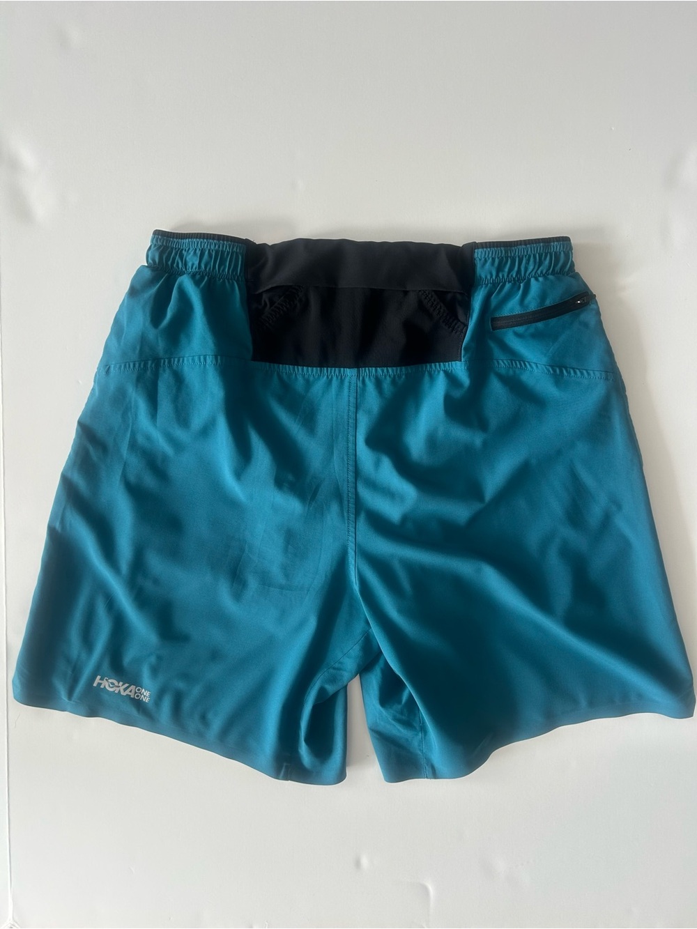 HOKA Men’s Glide 7” Running Shorts Blue Athletic Training - Picture 2 of 10